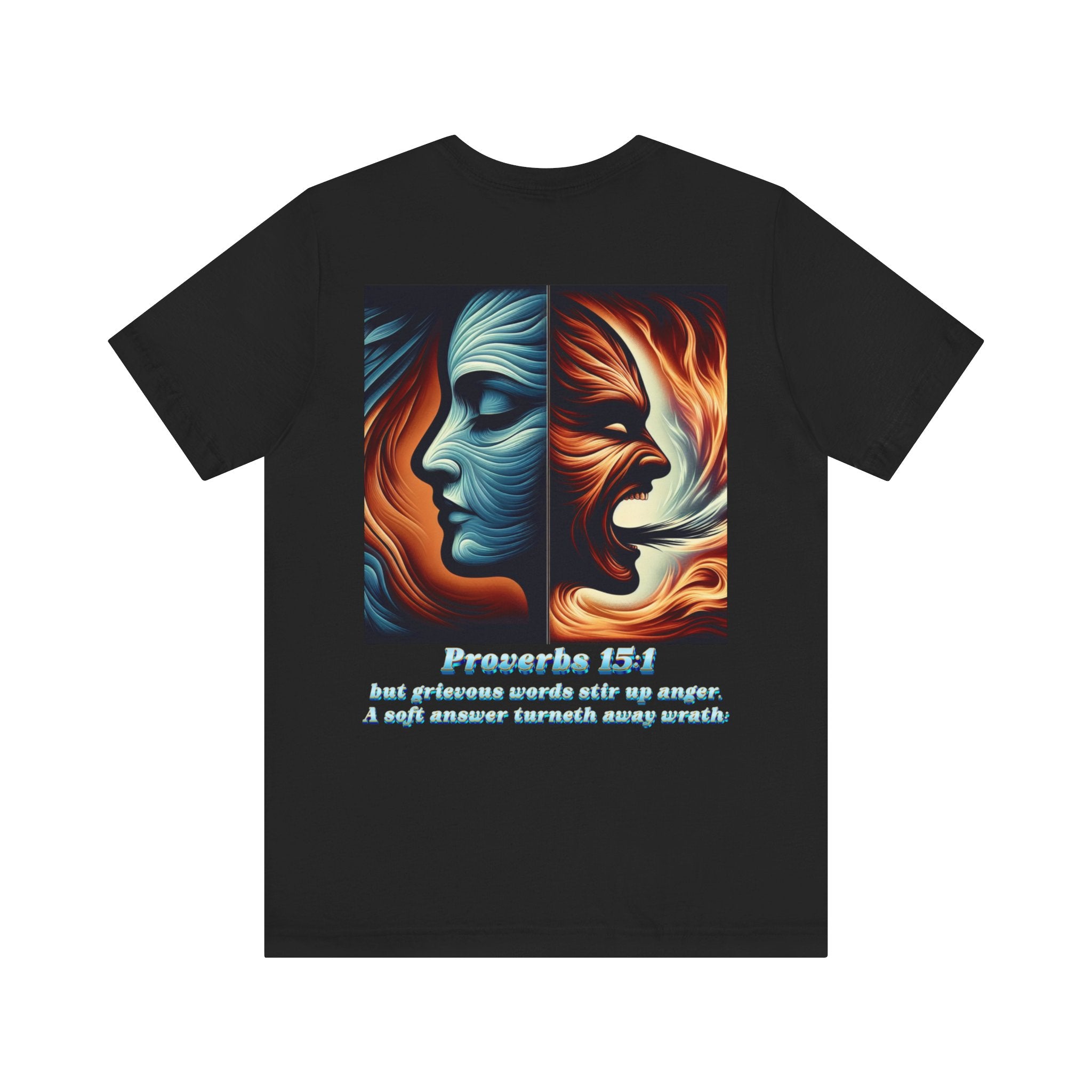 Proverbs 15:1 “A Soft Answer” Christian Tee | Unisex Jersey Short Sleeve T-Shirt