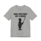 Grab Your Purse — Buy a Sword | Bobby Hill “Don’t Touch It” Tee (Luke 22:36)
