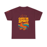 Catch the Spirit — 2 Corinthians 3:17 Retro Skate | Unisex Heavy Cotton Christian T-Shirt