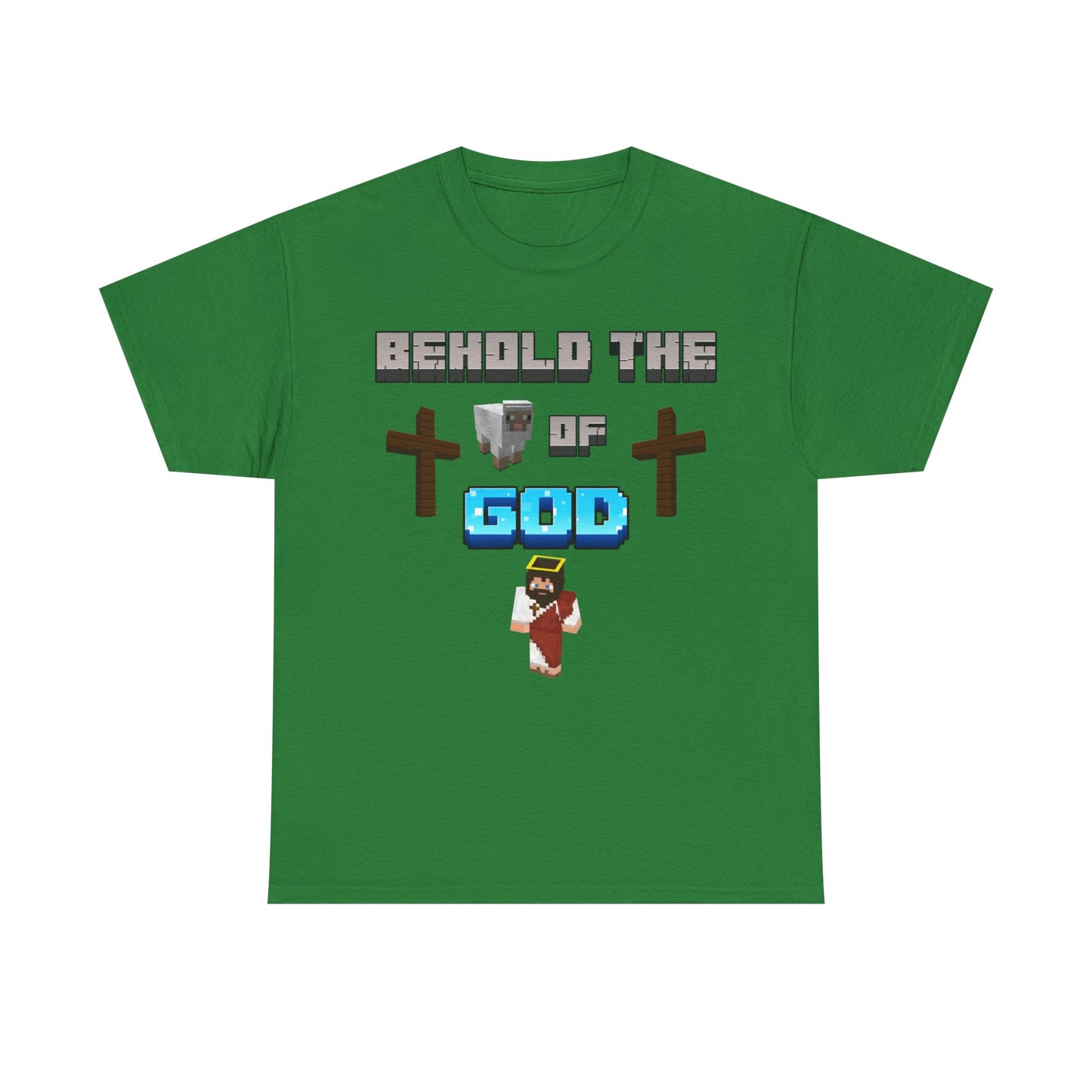 Behold the Lamb of God Tee | John 1:9 Scripture Shirt | Christian Gamer Style | Unisex Heavy Cotton Faith-Based T-Shirt