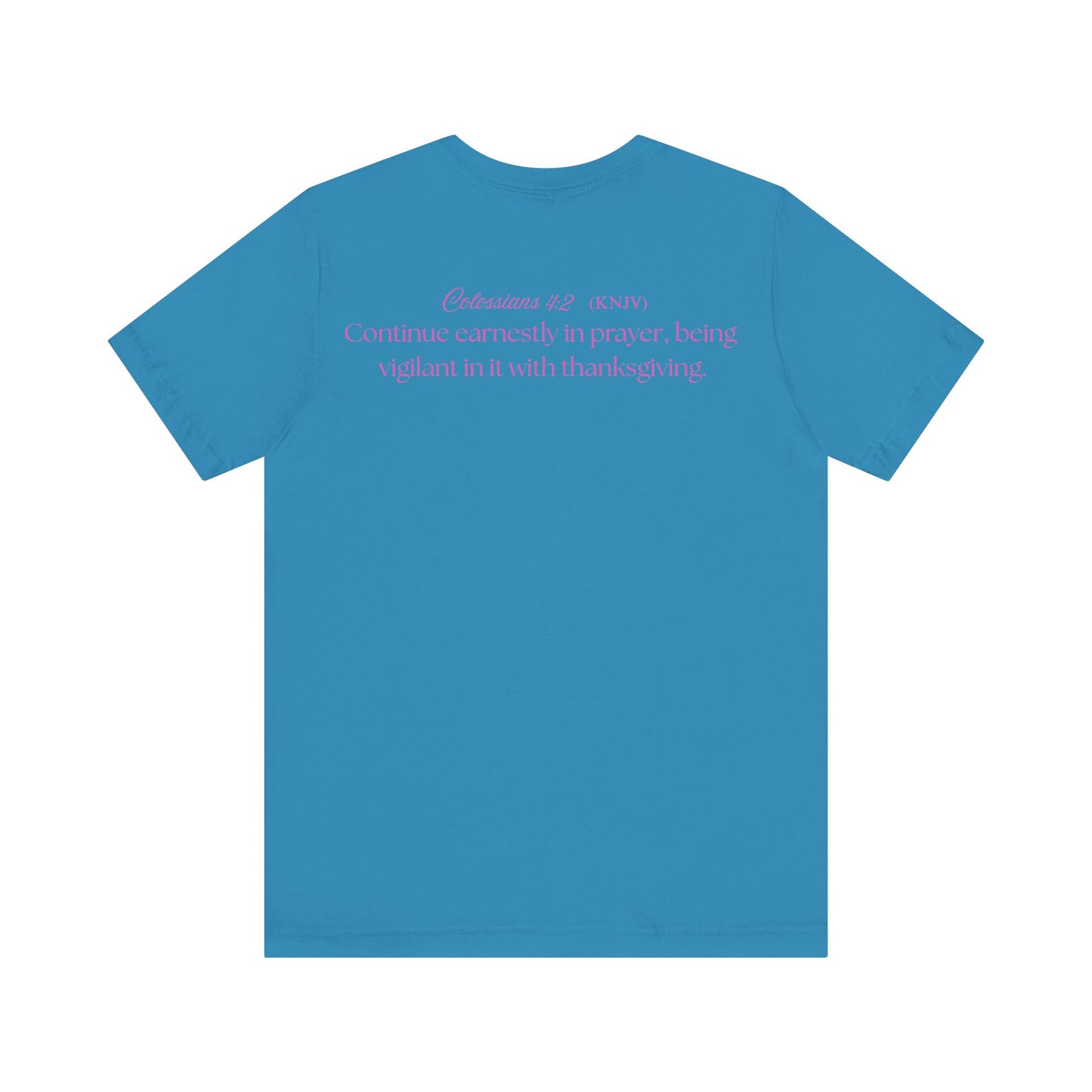 Mama Prays — Colossians 4:2 | Unisex Jersey Short Sleeve Christian T-Shirt