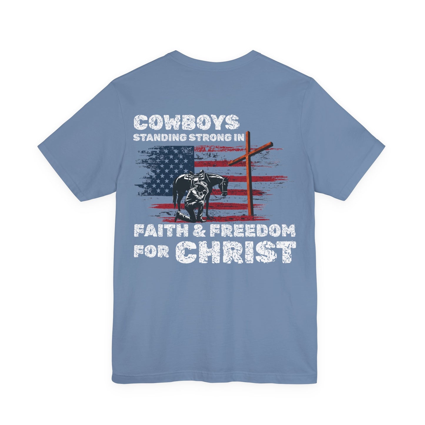 Cowboys for Christ — Faith & Freedom Tee | Unisex Jersey Short Sleeve Christian T-Shirt