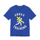 Cross Training — Matthew 16:24 | Unisex Jersey Short Sleeve Christian T-Shirt