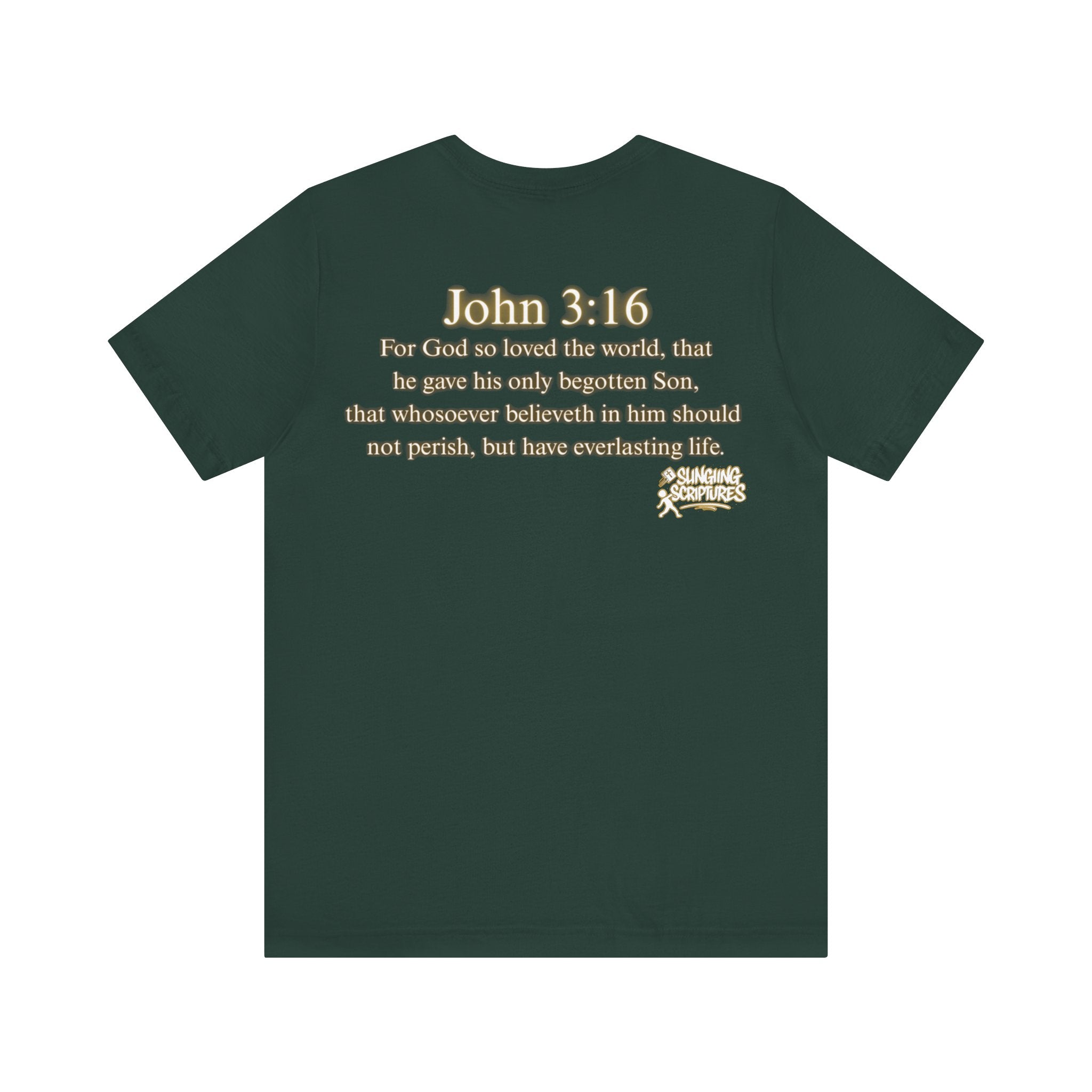 God So Loved the World — John 3:16 | Unisex Jersey Short Sleeve Christian T-Shirt