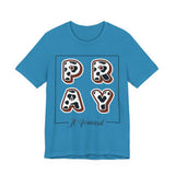 Pray It Forward Tee — Romans 12:12 | Unisex Christian Jersey T-Shirt | Inspirational Prayer Shirt | Faith-Based Apparel