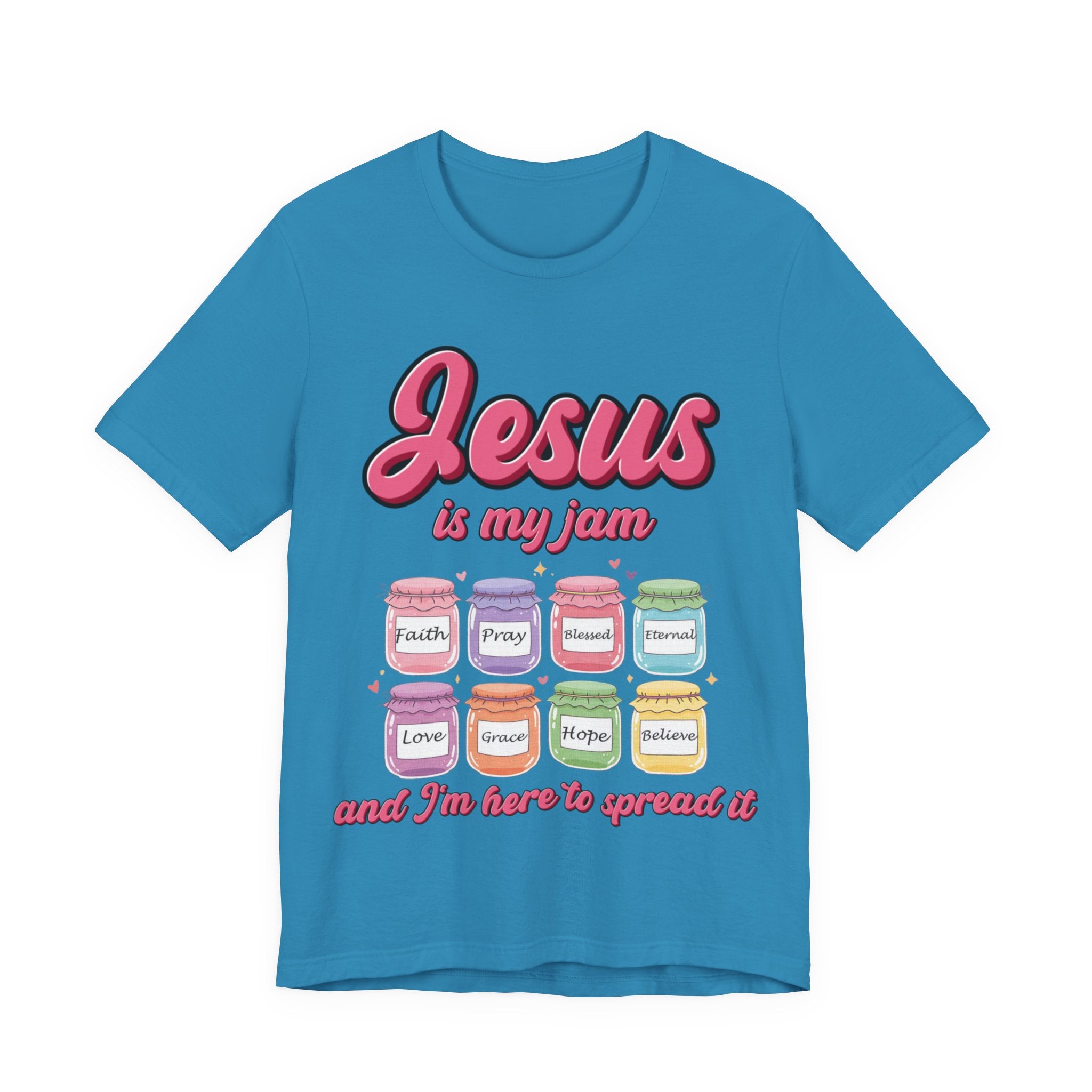 Jesus Is My Jam Tee | Unisex Jersey Christian T-Shirt | Fun Scripture Shirt | Faith-Based Graphic Tee