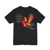 The Tongue Is a Fire — Matthew 12:36-37 Tee | Unisex Jersey Short Sleeve Christian T-Shirt