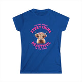 Everything Beautiful in Its Time Women’s Tee | Ecclesiastes 3:11 Scripture Shirt | Christian Faith T-Shirt for Women