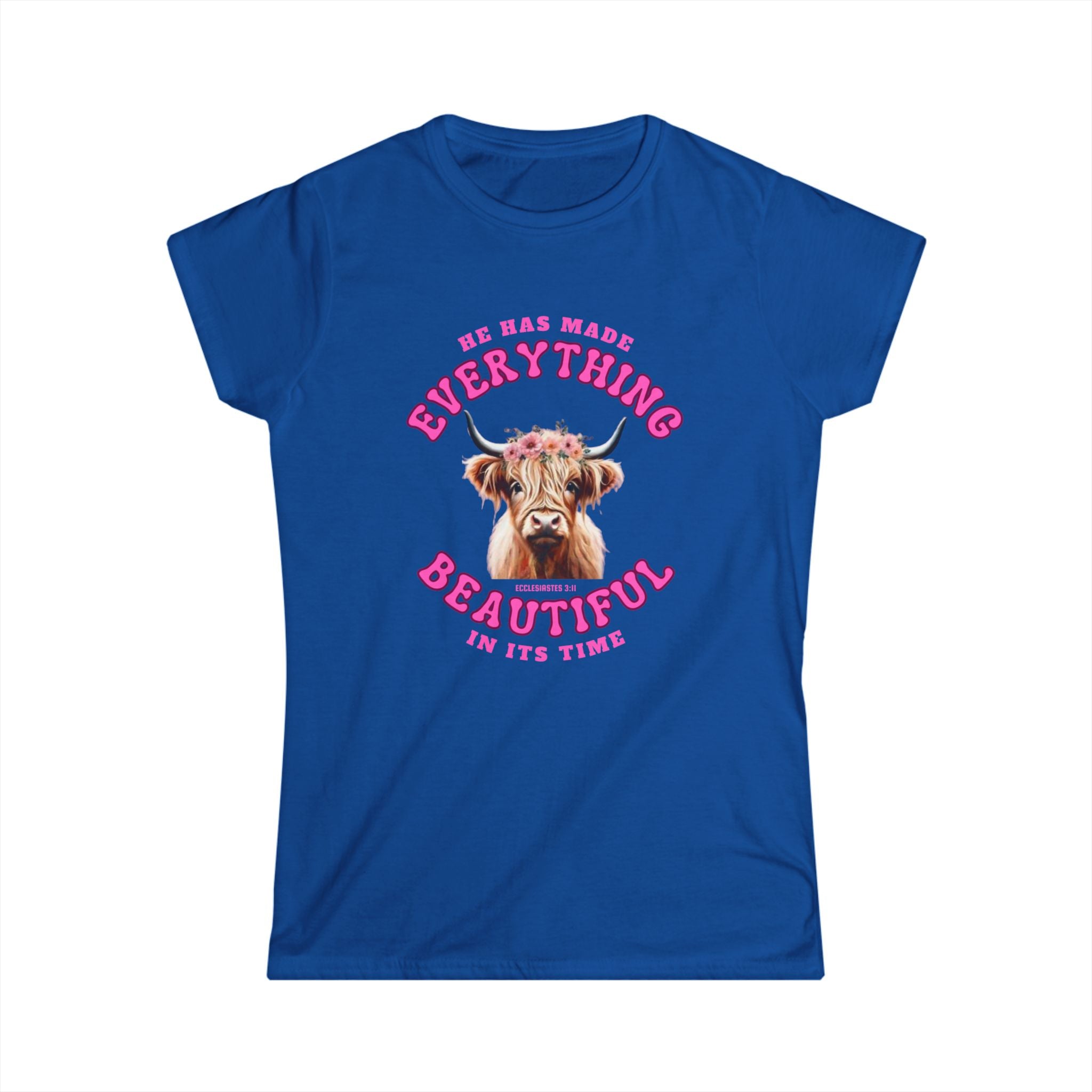 Everything Beautiful in Its Time Women’s Tee | Ecclesiastes 3:11 Scripture Shirt | Christian Faith T-Shirt for Women