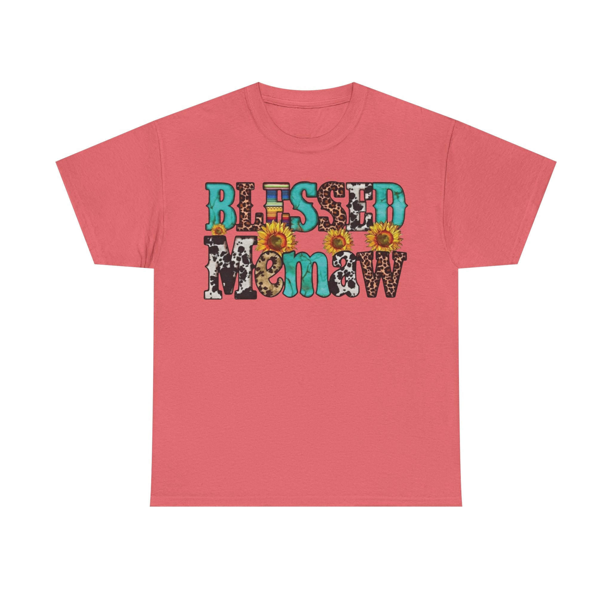 Blessed memaw Sunflower T-Shirt | Faith-Inspired Grandma Tee