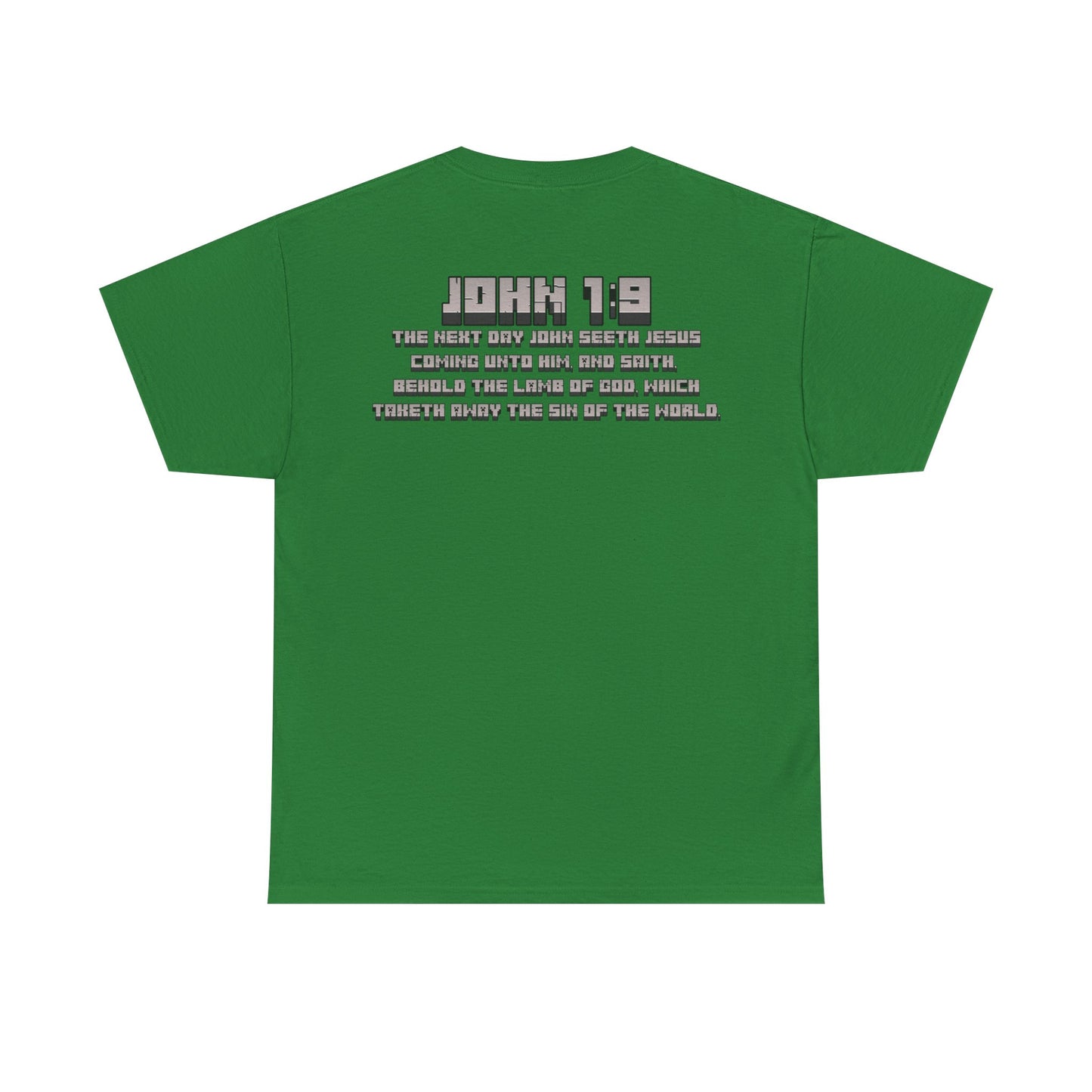 Behold the Lamb of God Tee | John 1:9 Scripture Shirt | Christian Gamer Style | Unisex Heavy Cotton Faith-Based T-Shirt