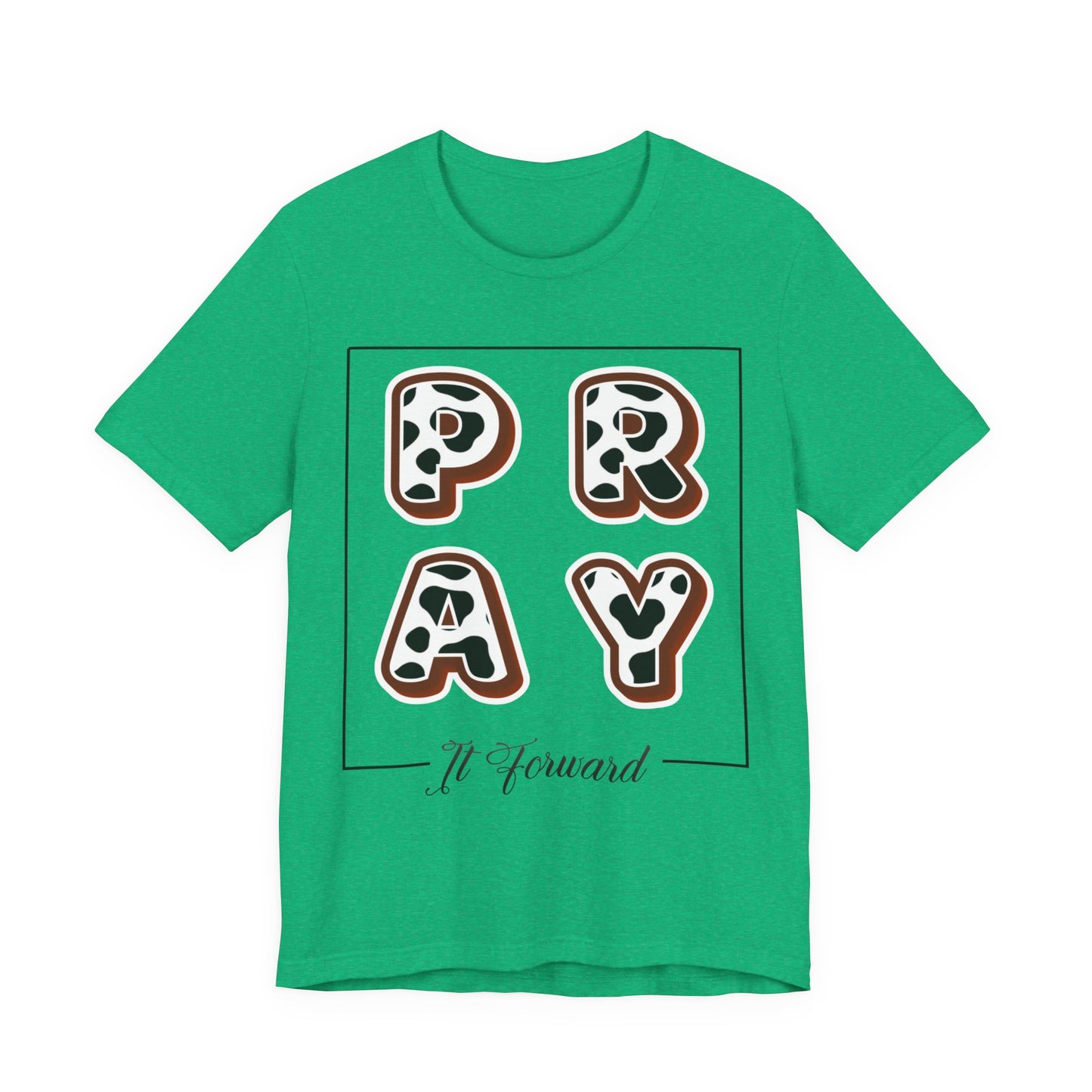 Pray It Forward Tee — Romans 12:12 | Unisex Christian Jersey T-Shirt | Inspirational Prayer Shirt | Faith-Based Apparel