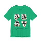 Pray It Forward Tee — Romans 12:12 | Unisex Christian Jersey T-Shirt | Inspirational Prayer Shirt | Faith-Based Apparel