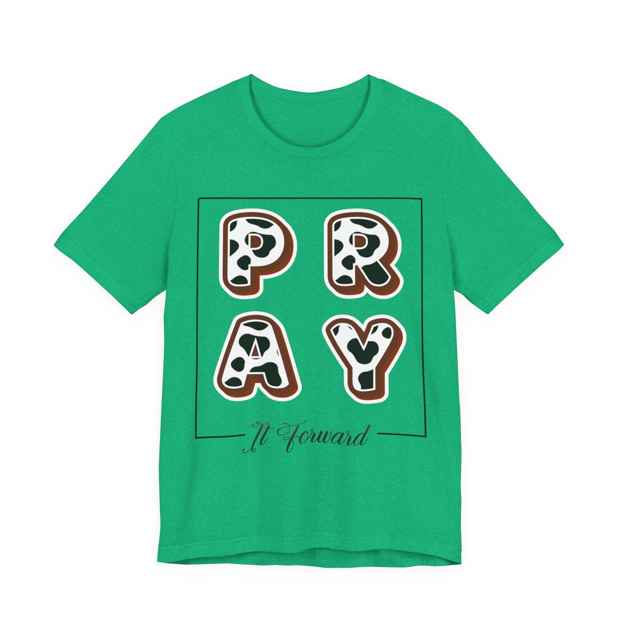 Pray It Forward Tee — Romans 12:12 | Unisex Christian Jersey T-Shirt | Inspirational Prayer Shirt | Faith-Based Apparel