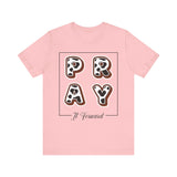 Pray It Forward Tee — Romans 12:12 | Unisex Christian Jersey T-Shirt | Inspirational Prayer Shirt | Faith-Based Apparel