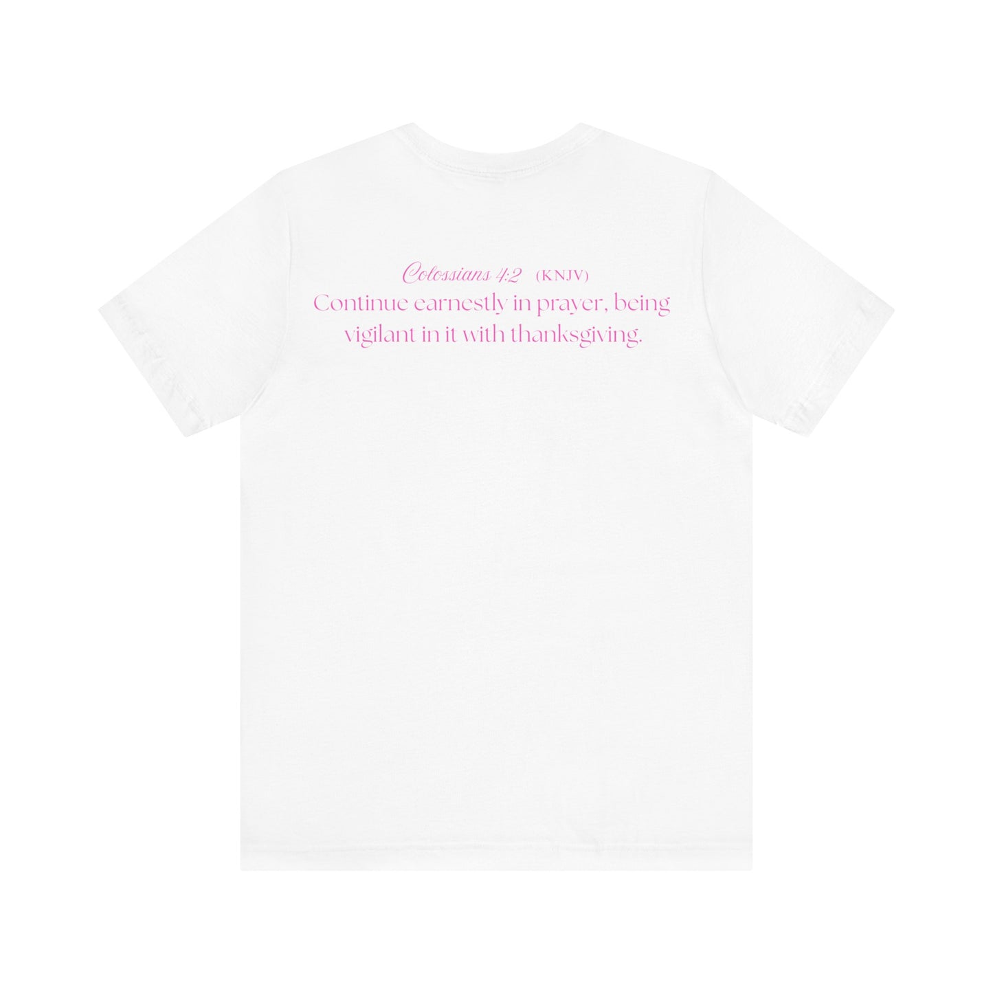 Mama Prays — Colossians 4:2 | Unisex Jersey Short Sleeve Christian T-Shirt