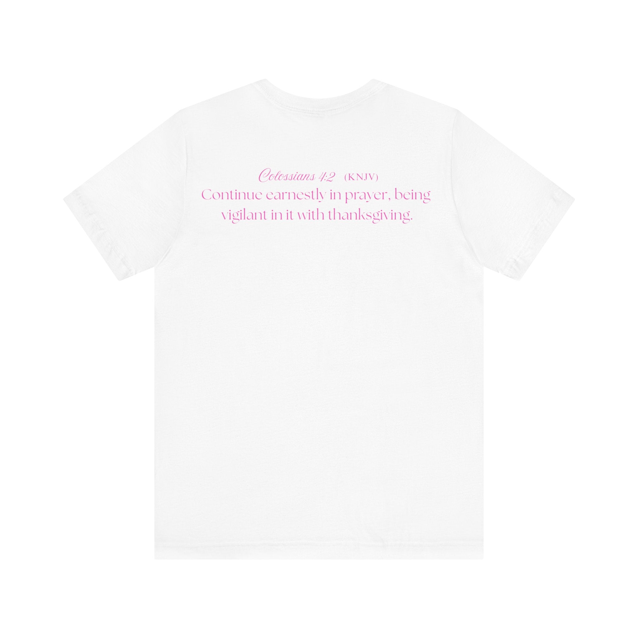 Mama Prays — Colossians 4:2 | Unisex Jersey Short Sleeve Christian T-Shirt