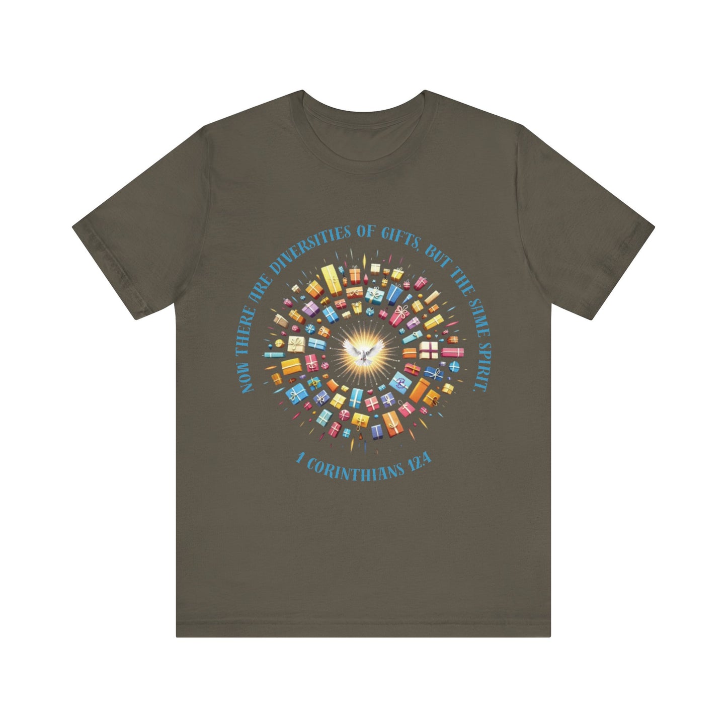 Diversity of Gifts — 1 Corinthians 12:4 | Unisex Jersey Short Sleeve Christian T-Shirt