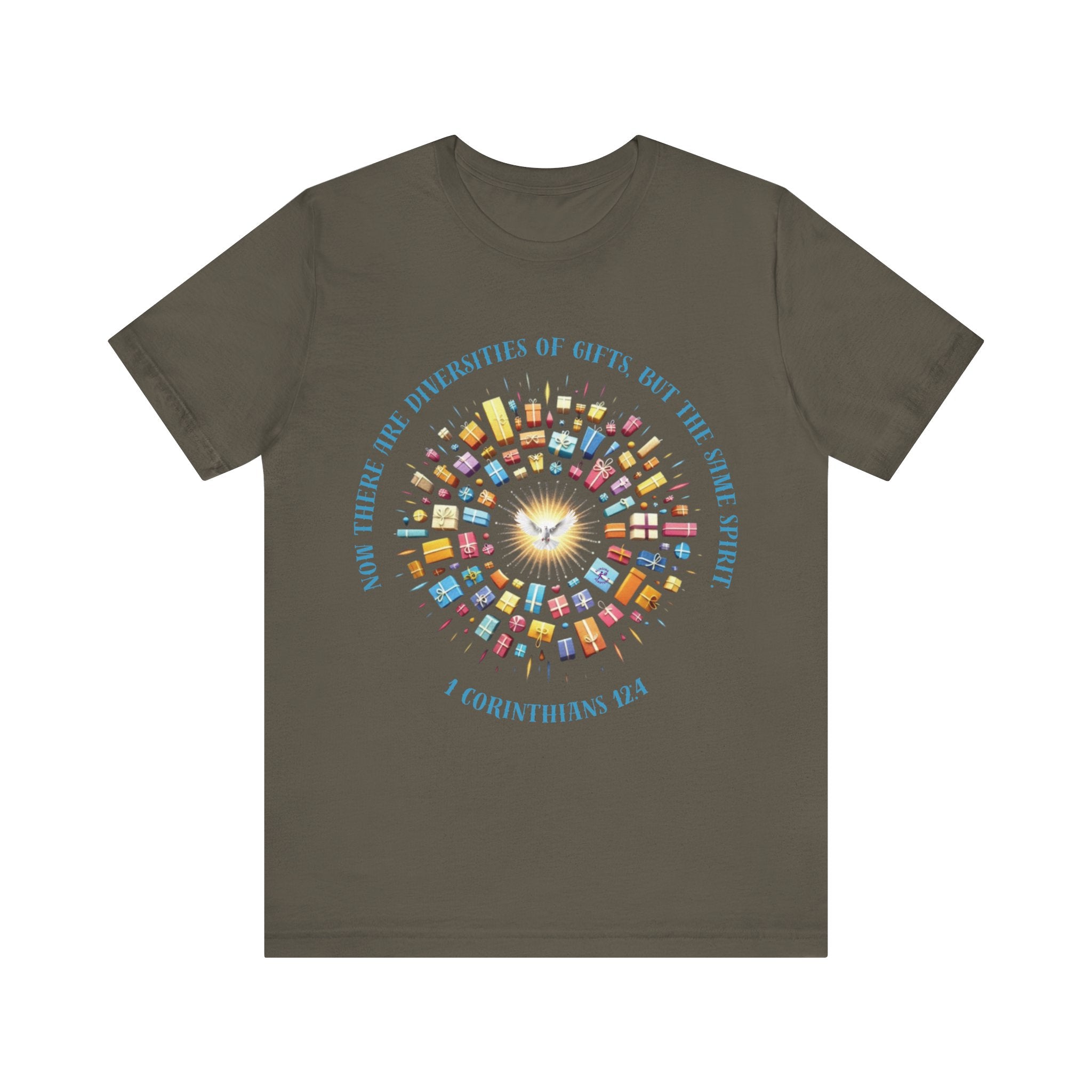 Diversity of Gifts — 1 Corinthians 12:4 | Unisex Jersey Short Sleeve Christian T-Shirt