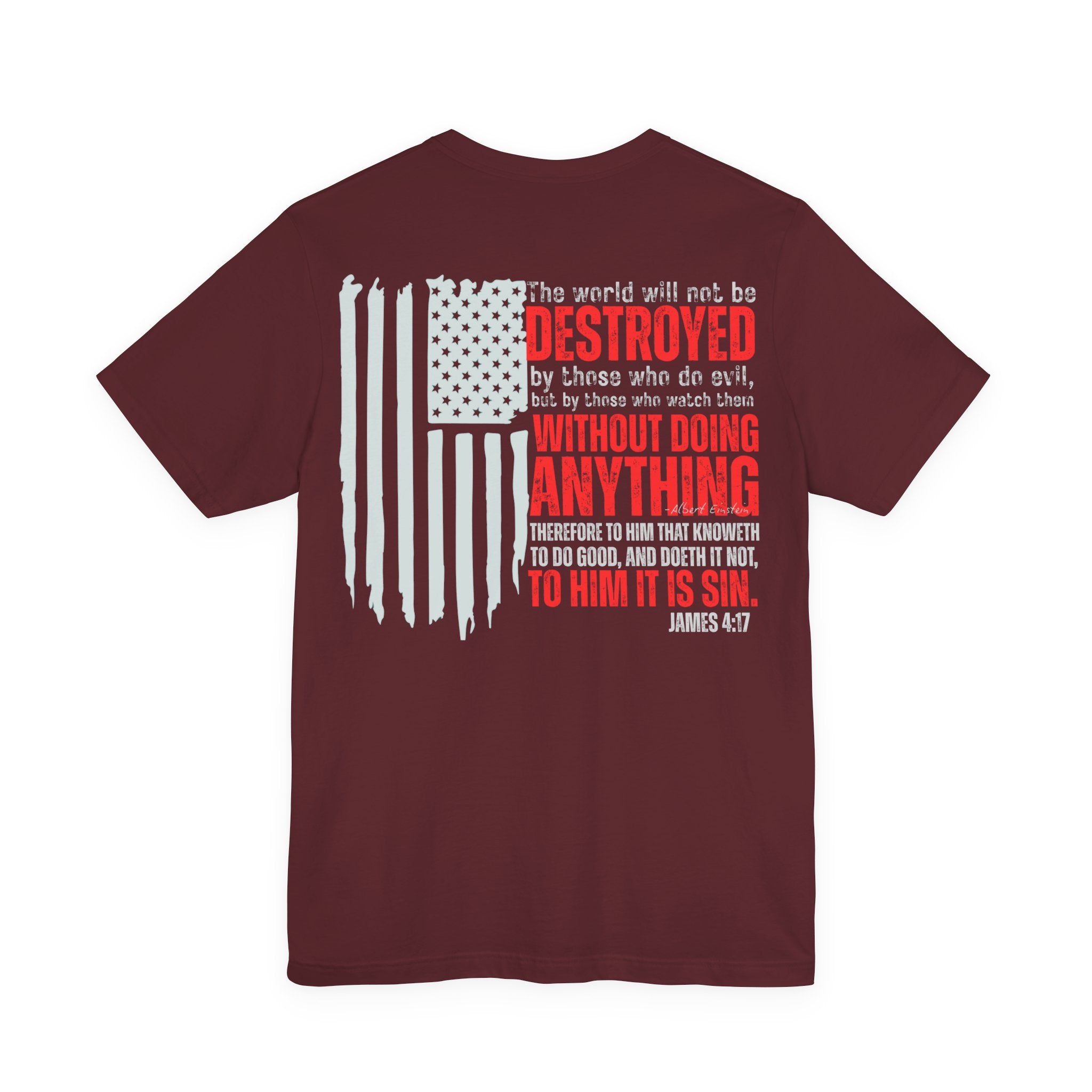Do Good — James 4:17 Patriotic Flag Tee | Unisex Jersey Short Sleeve Christian T-Shirt