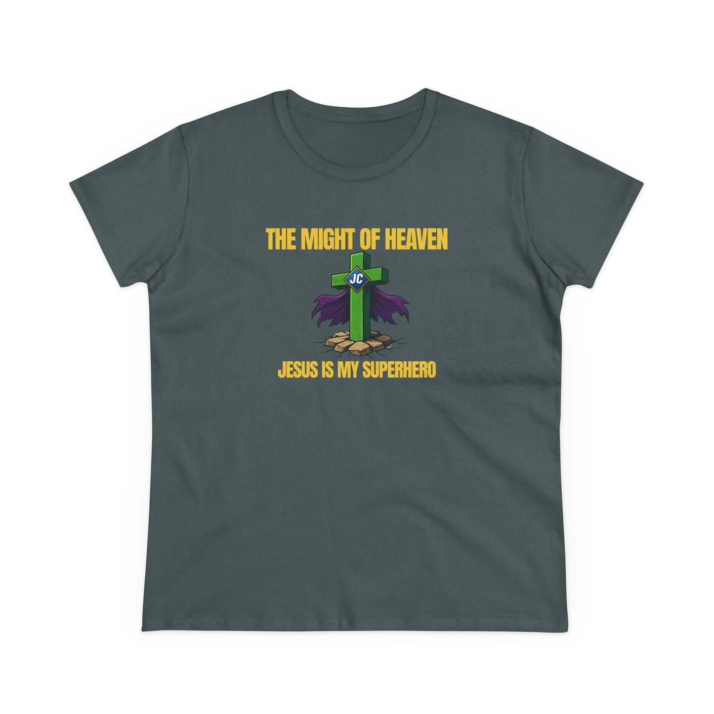 Jesus Is My Superhero Shirt – The Might of Heaven Christian Women's Tee
