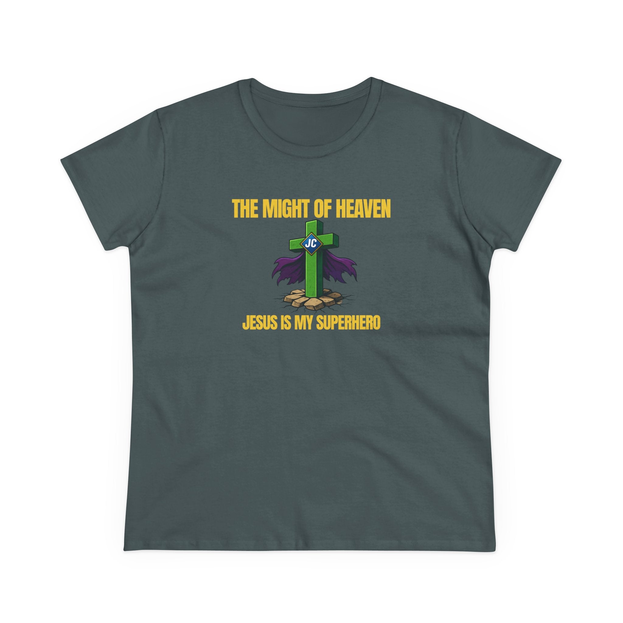 Jesus Is My Superhero Shirt – The Might of Heaven Christian Women's Tee