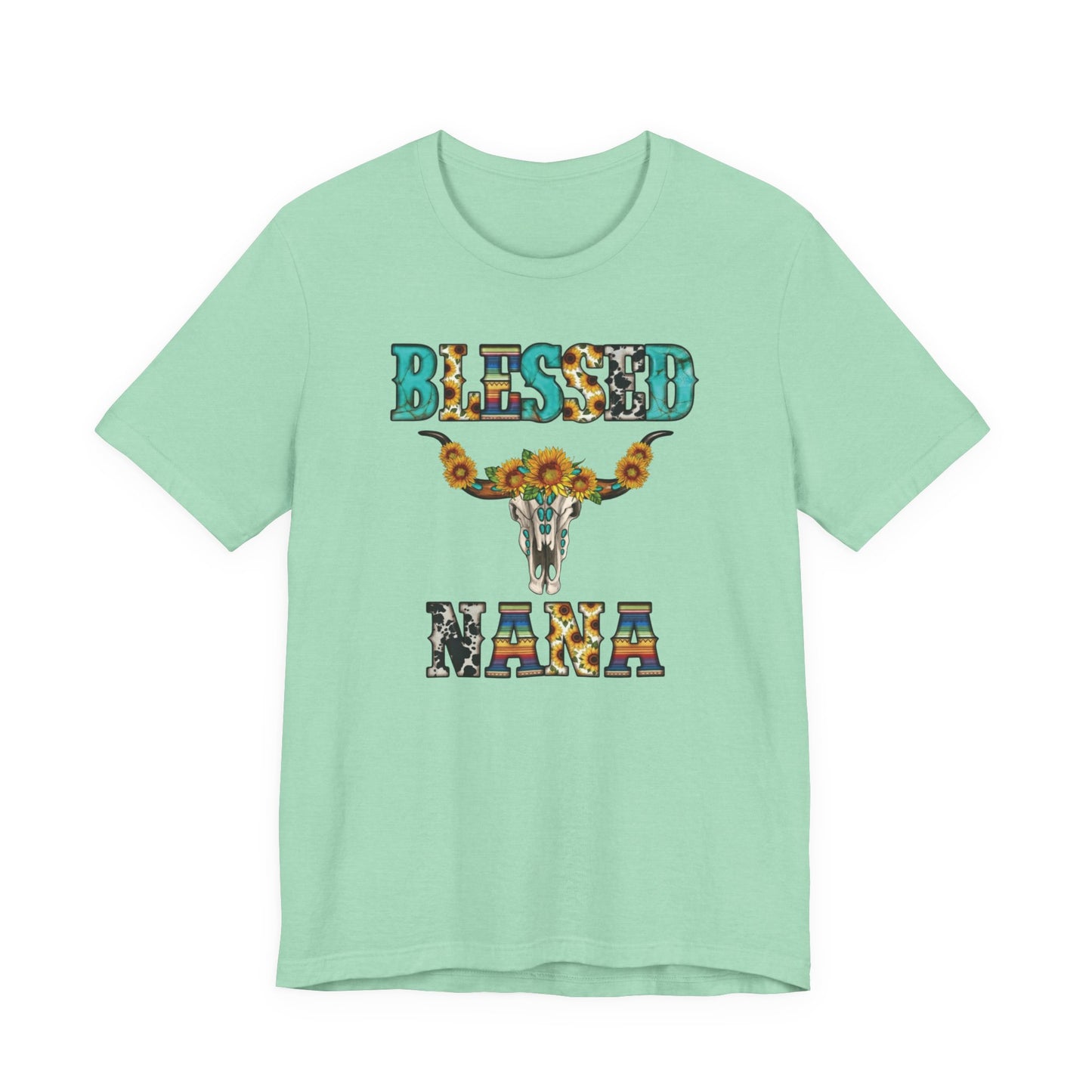 Blessed Nana Western Sunflower Shirt | Boutique Southern Christian Gift Tee | Mother's Day | Bella Canvas Soft Unisex T-Shirt