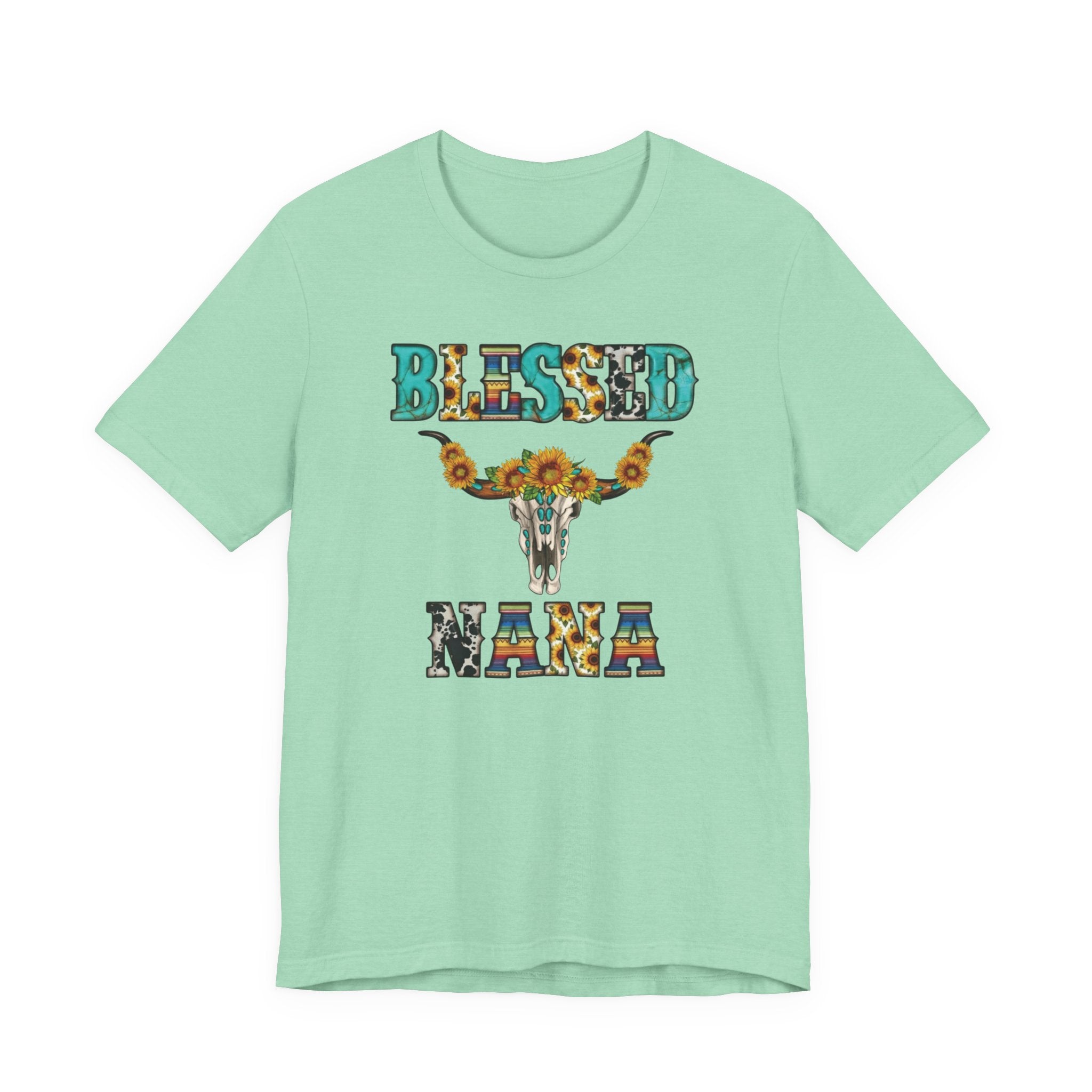 Blessed Nana Western Sunflower Shirt | Boutique Southern Christian Gift Tee | Mother's Day | Bella Canvas Soft Unisex T-Shirt