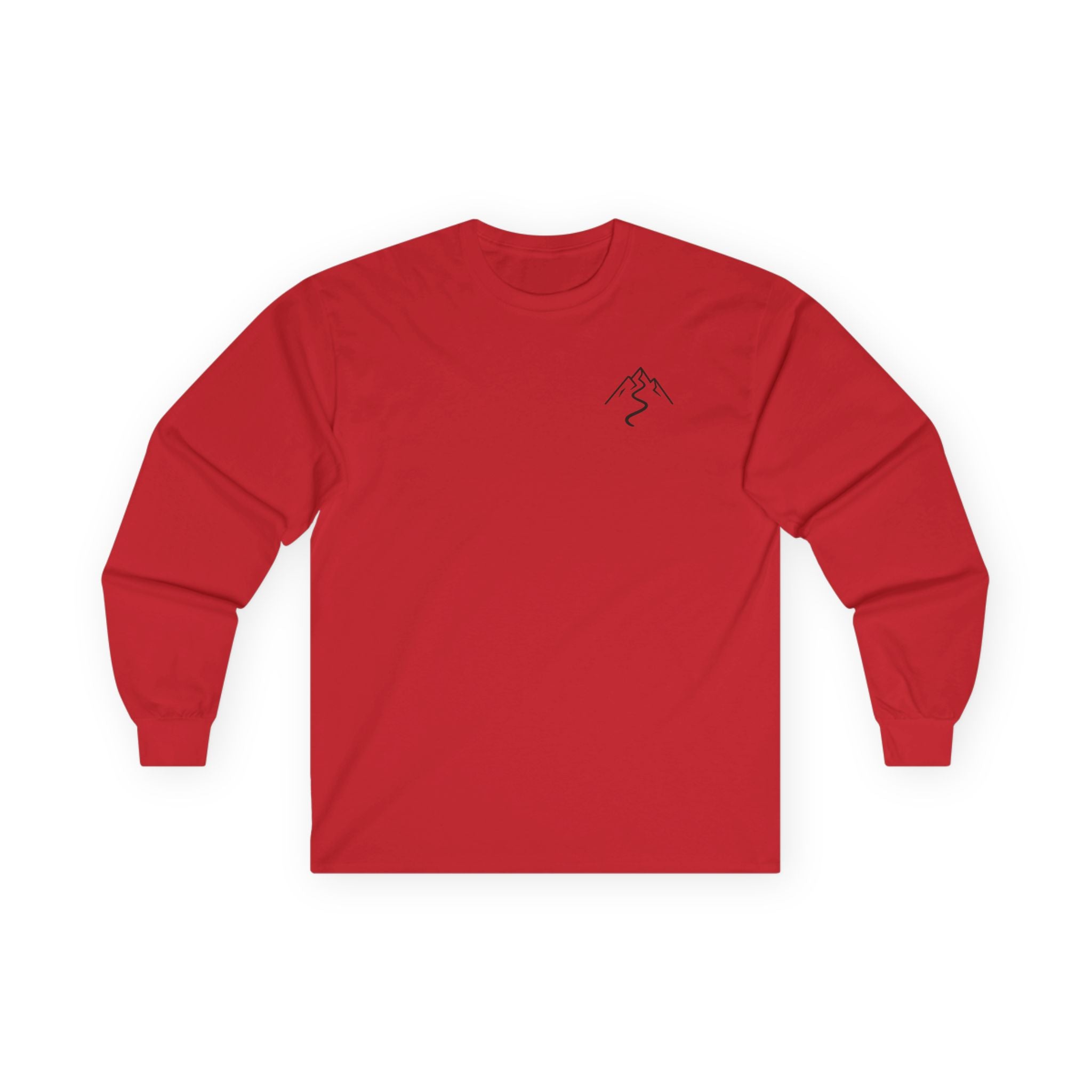 Walk With Purpose — Minimalist Mountain Long Sleeve Tee | Unisex Ultra-Cotton