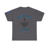 Restored by the Lord Tee | 2 Corinthians 5:17 Scripture Shirt | Christian Rebuild T-Shirt | Unisex Heavy Cotton Tee