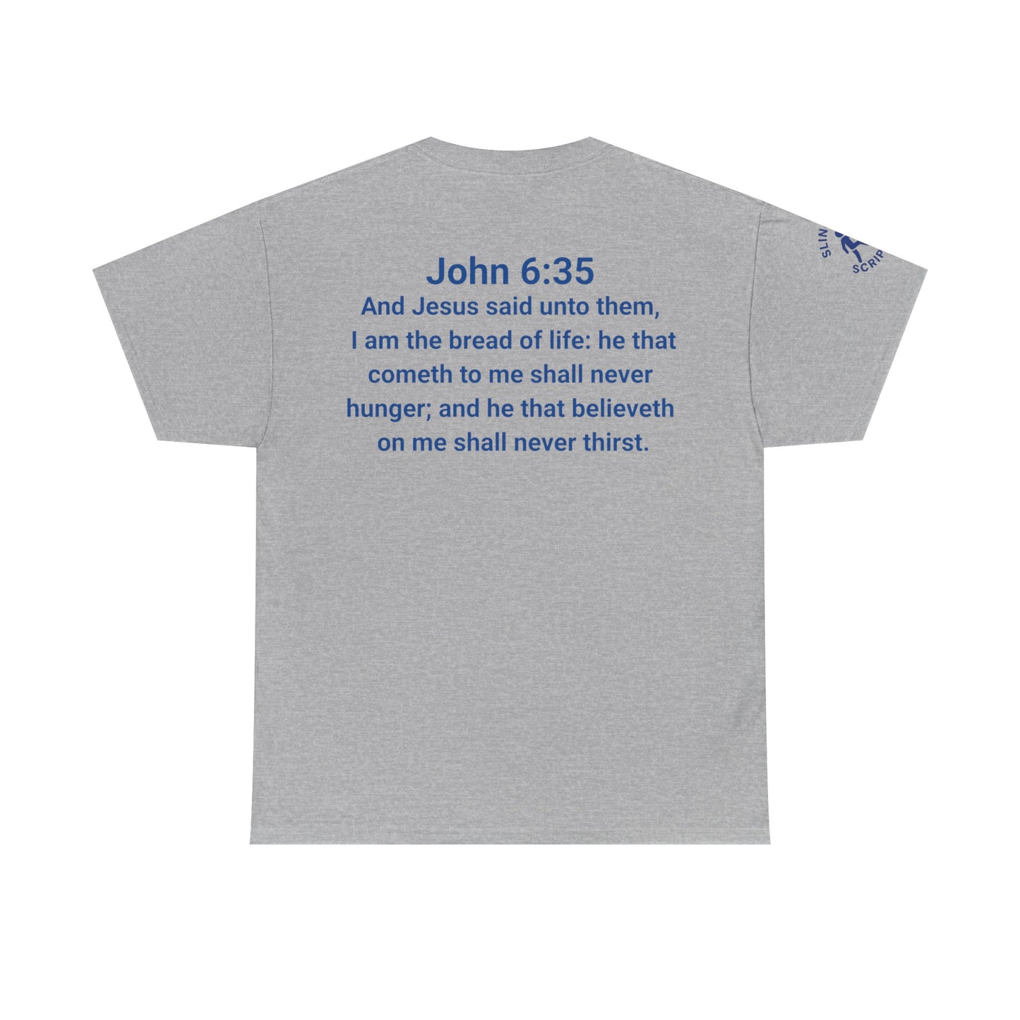 His Name Is Wonderful Tee | John 6:35 Wonder Bread Parody Shirt | Unisex Heavy Cotton Christian T-Shirt
