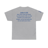 His Name Is Wonderful Tee | John 6:35 Wonder Bread Parody Shirt | Unisex Heavy Cotton Christian T-Shirt