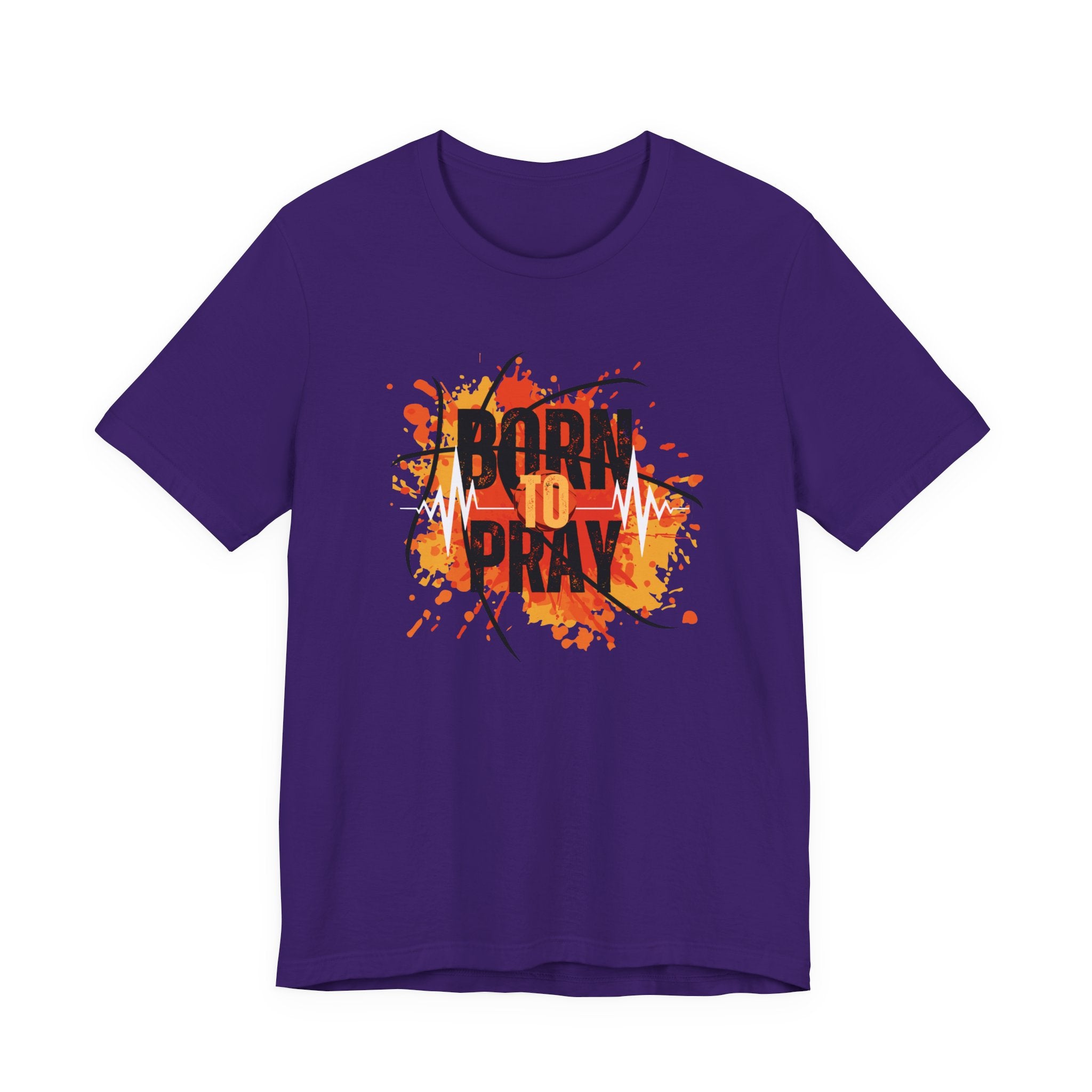 Born to Pray Tee | Christian Basketball Shirt | Unisex Jersey Short Sleeve | Inspirational Faith & Sports Apparel