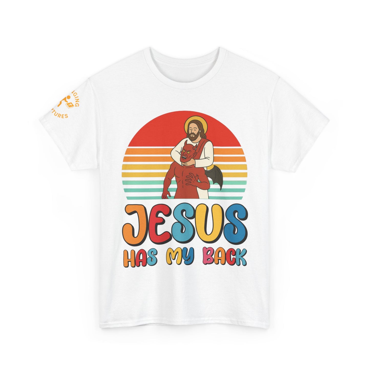 Jesus Has My Back | Unisex Heavy Cotton Christian T-Shirt