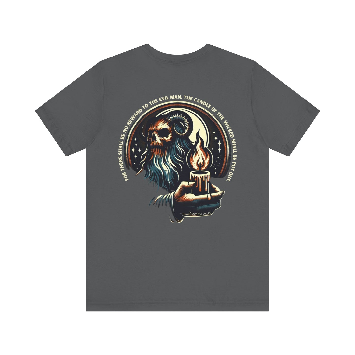 The Candle of the Wicked — Proverbs 24:20 | Unisex Jersey Short Sleeve Christian T-Shirt