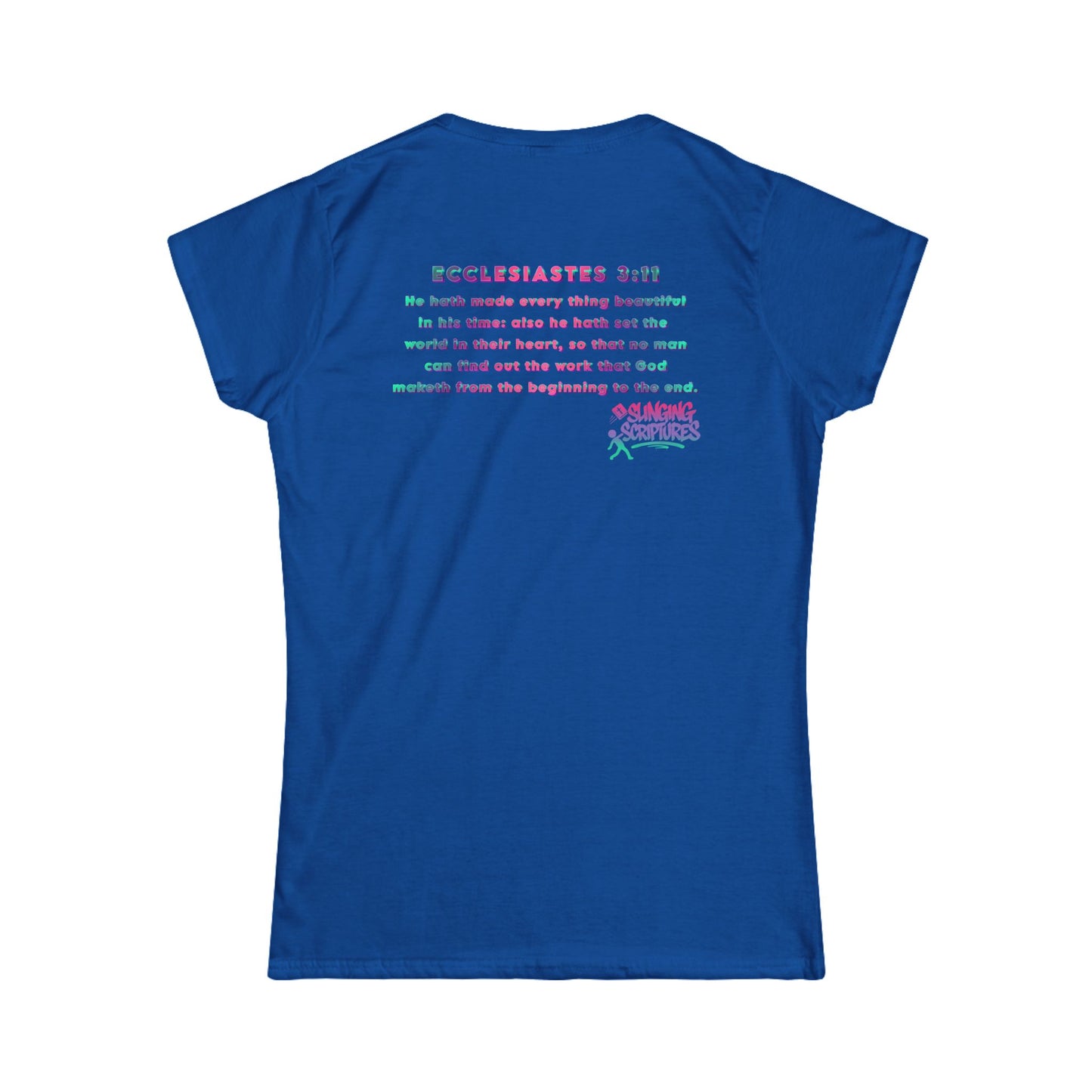 Everything Beautiful in Its Time Women’s Tee | Ecclesiastes 3:11 Scripture Shirt | Christian Faith T-Shirt for Women