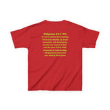 Don’t Worry, Be Happy Kids Tee | Philippians 4:6-7 Scripture Shirt