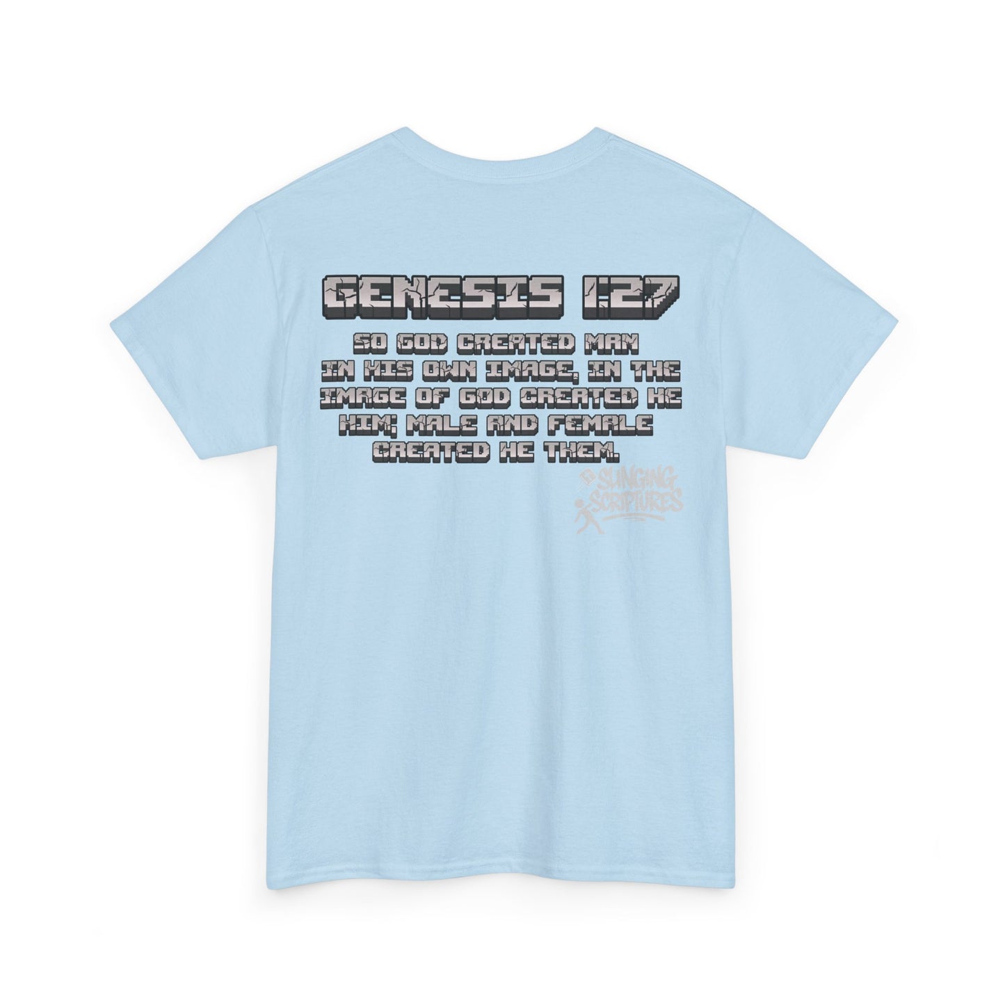 Genesis 1:27 Minecraft-Inspired Christain T-Shirt - Unisex
