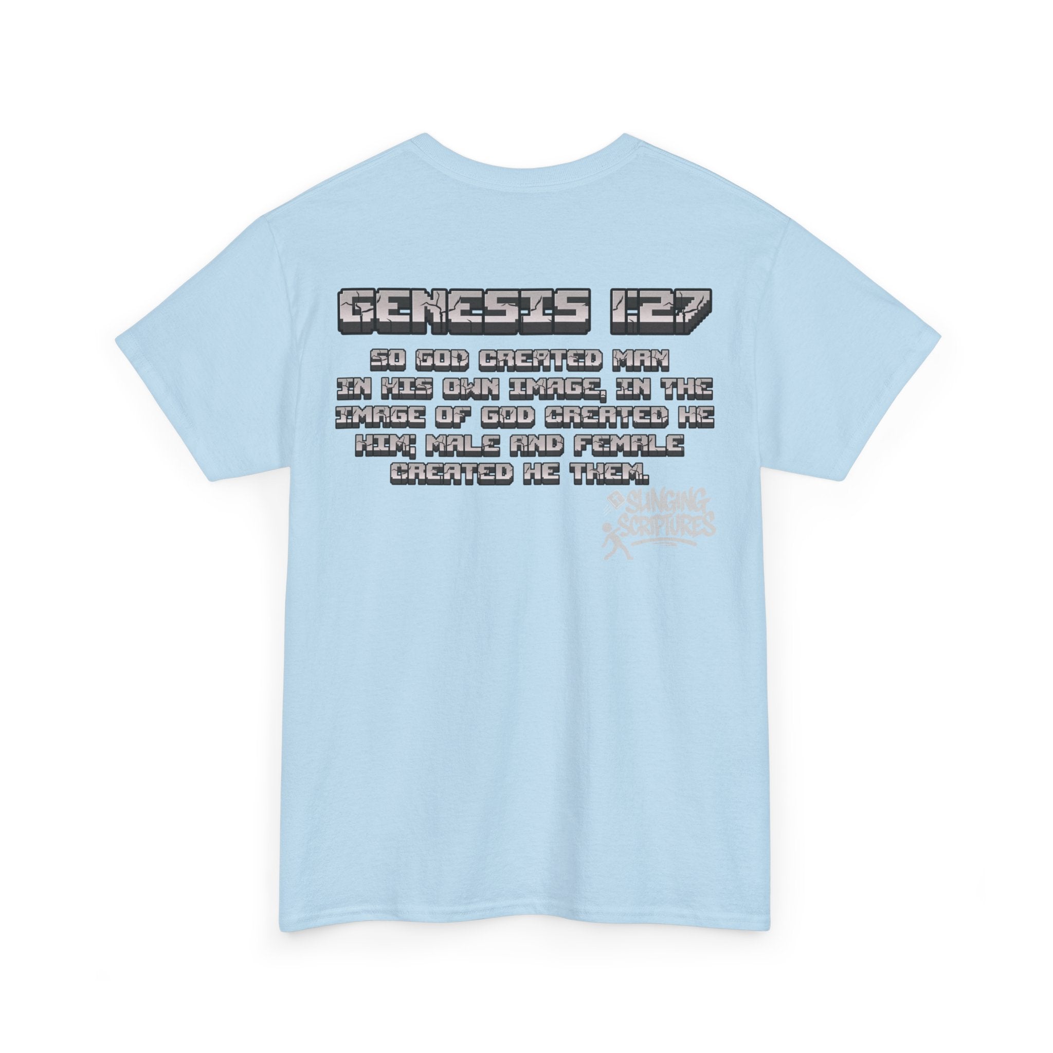 Genesis 1:27 Minecraft-Inspired Christain T-Shirt - Unisex