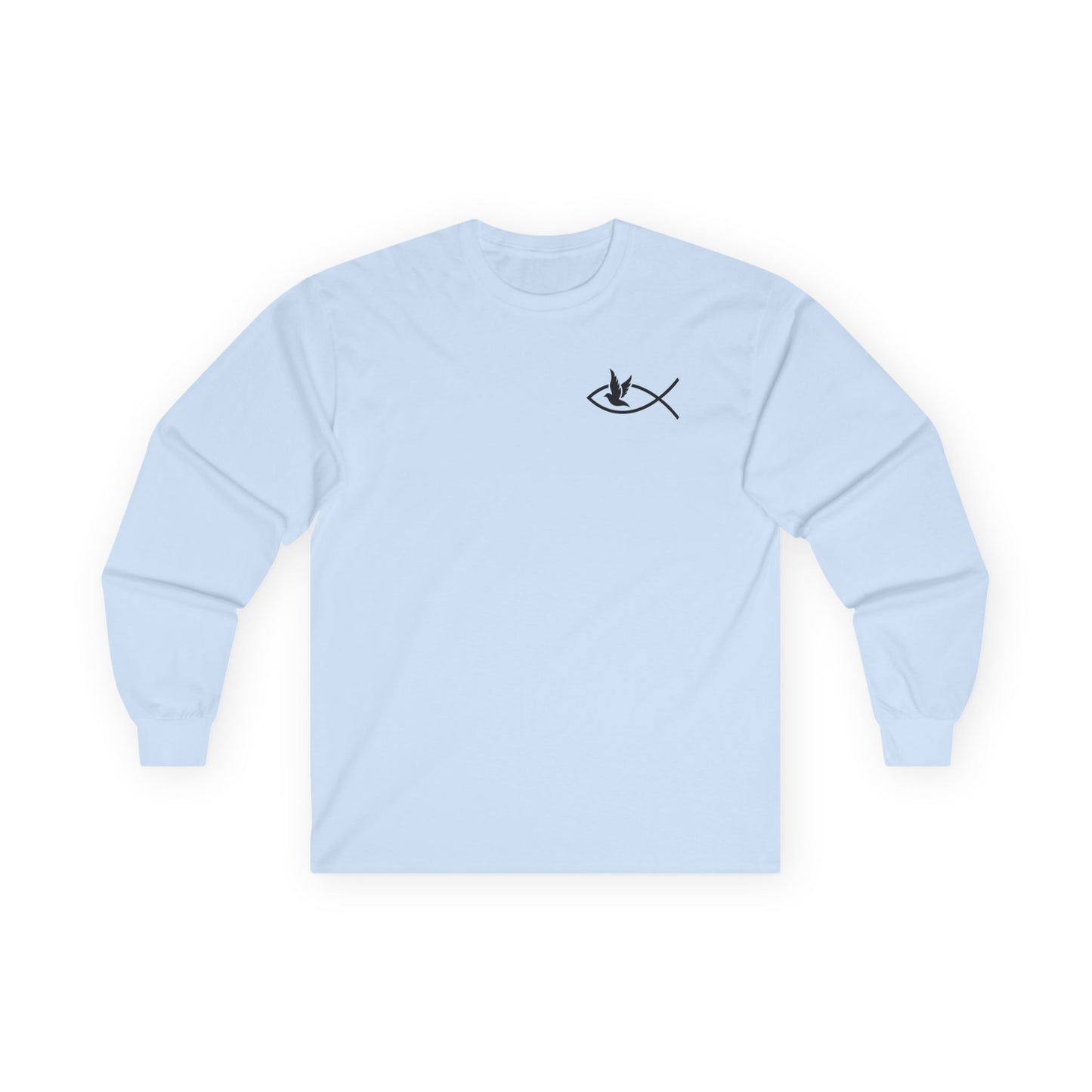 Ichthys + Dove Minimalist Long Sleeve Tee | Unisex Ultra-Cotton Christian Shirt