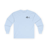 Ichthys + Dove Minimalist Long Sleeve Tee | Unisex Ultra-Cotton Christian Shirt
