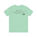 Pray It Forward Tee — Romans 12:12 | Unisex Christian Jersey T-Shirt | Inspirational Prayer Shirt | Faith-Based Apparel