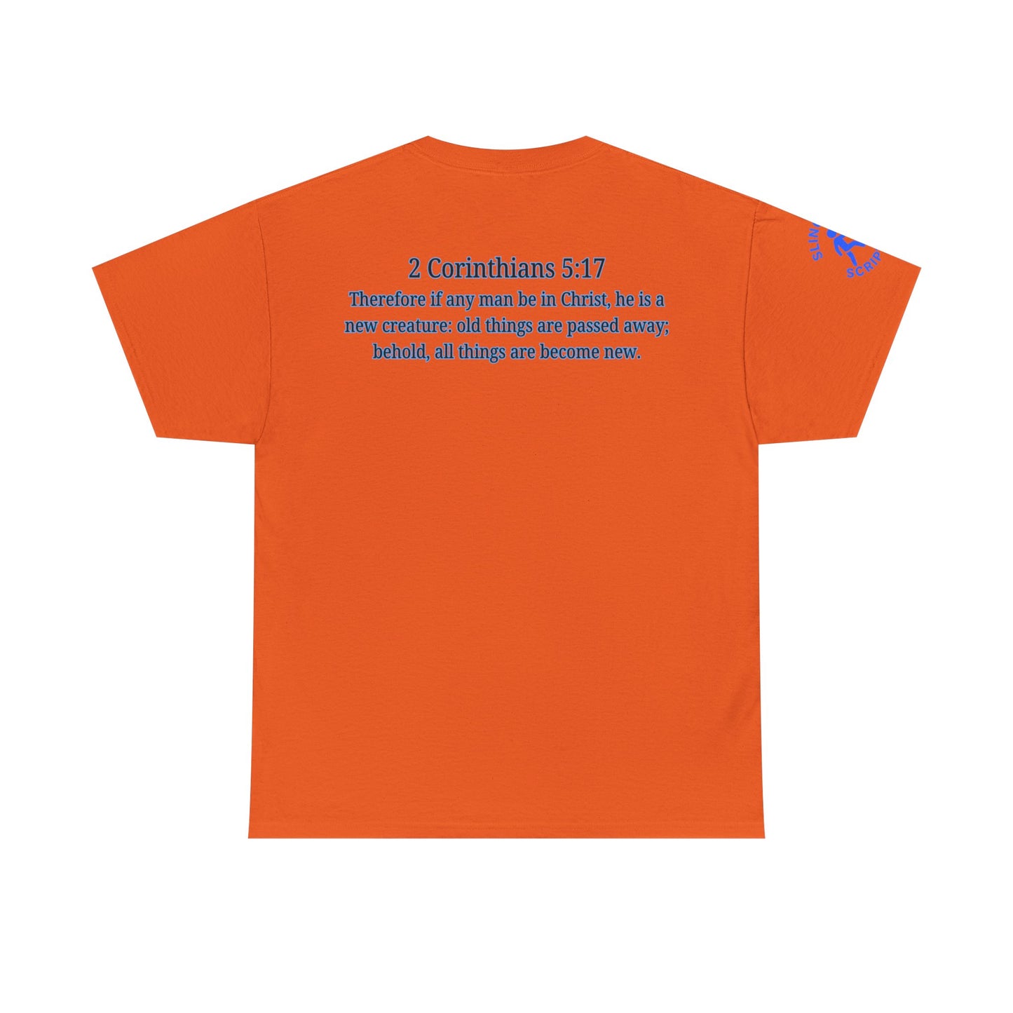Restored by the Lord Tee | 2 Corinthians 5:17 Scripture Shirt | Christian Rebuild T-Shirt | Unisex Heavy Cotton Tee