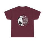 Philippians 4:13 Soccer Tee | Christian Athlete Shirt | Faith-Based Sports Apparel | Unisex Heavy Cotton
