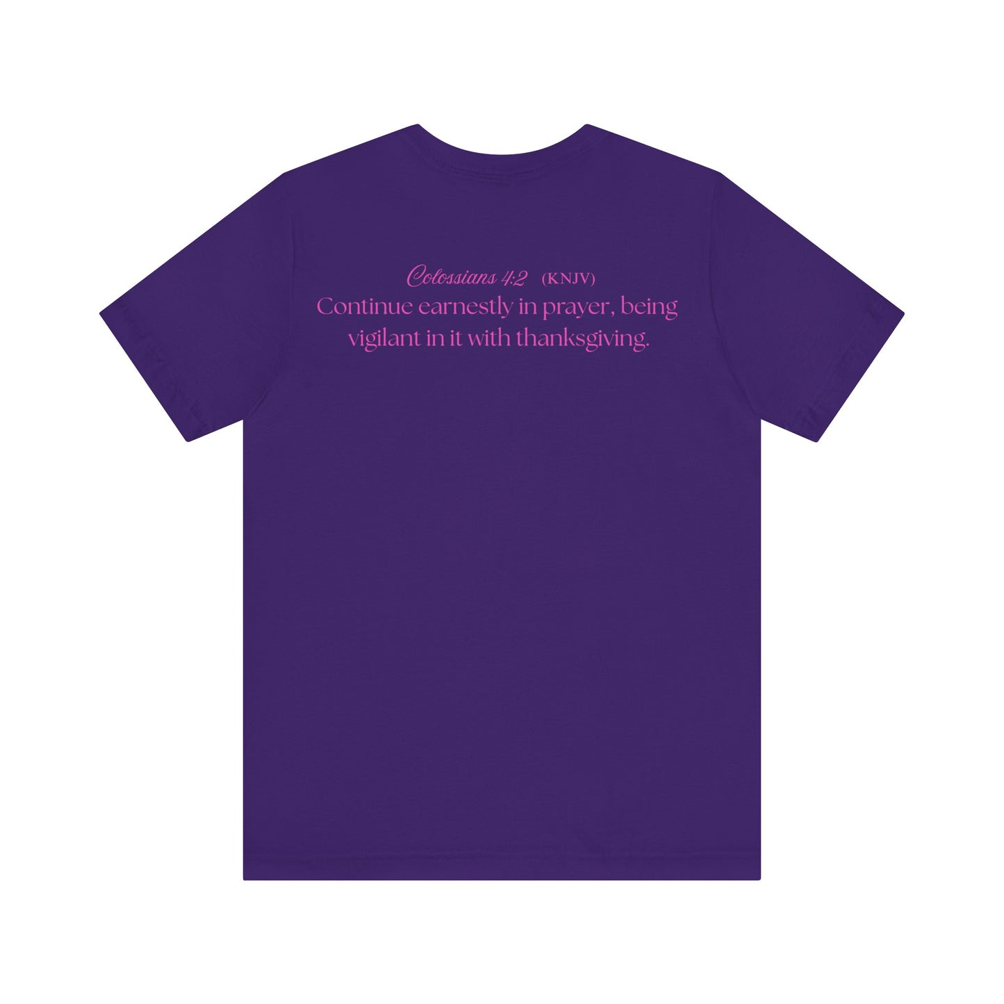 Mama Prays — Colossians 4:2 | Unisex Jersey Short Sleeve Christian T-Shirt