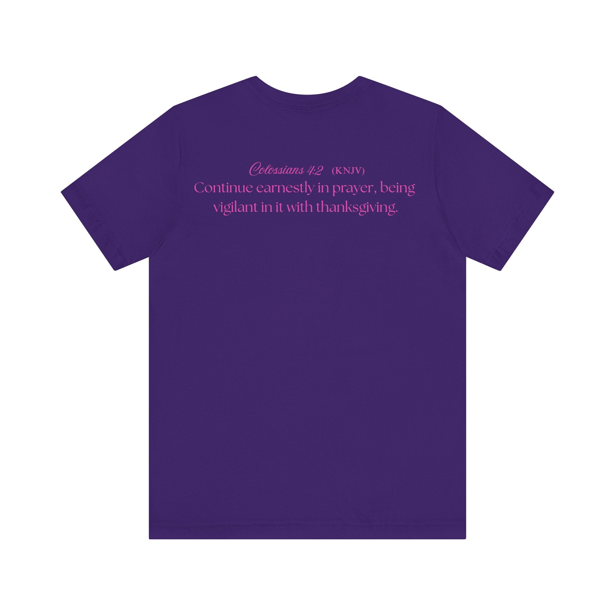 Mama Prays — Colossians 4:2 | Unisex Jersey Short Sleeve Christian T-Shirt