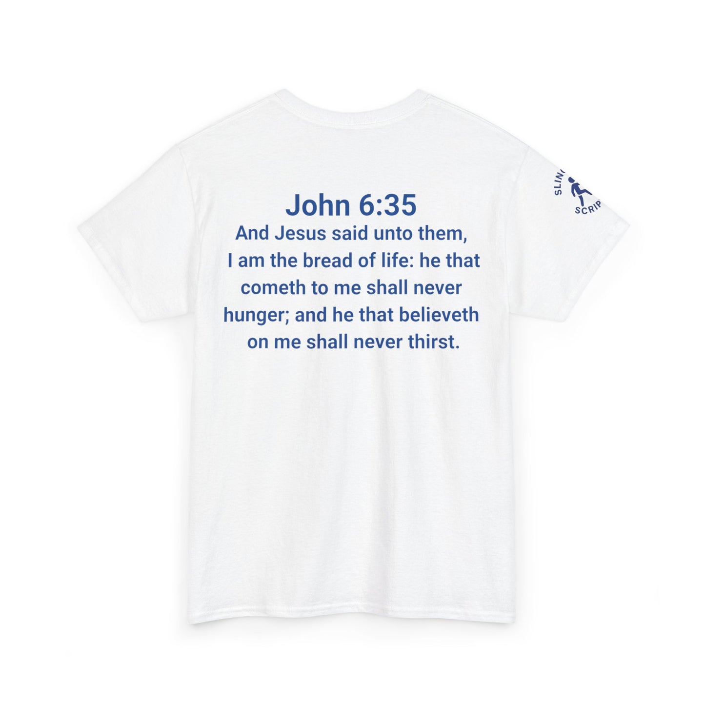 His Name Is Wonderful Tee | John 6:35 Wonder Bread Parody Shirt | Unisex Heavy Cotton Christian T-Shirt
