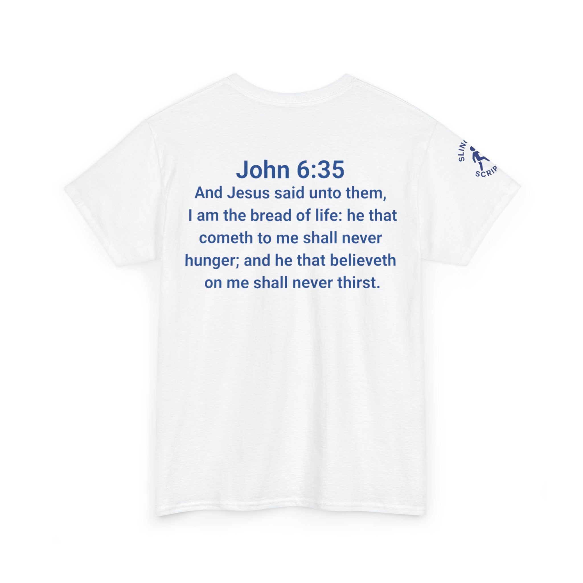 His Name Is Wonderful Tee | John 6:35 Wonder Bread Parody Shirt | Unisex Heavy Cotton Christian T-Shirt