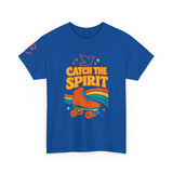 Catch the Spirit — 2 Corinthians 3:17 Retro Skate | Unisex Heavy Cotton Christian T-Shirt