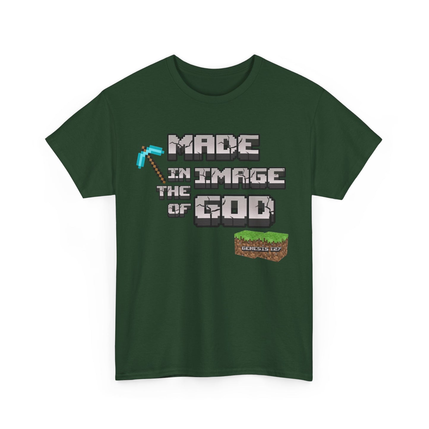 Genesis 1:27 Minecraft-Inspired Christain T-Shirt - Unisex